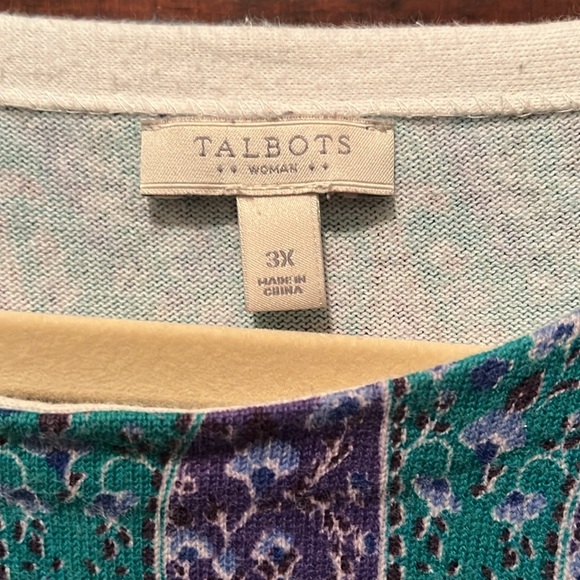 Talbots printed top - Picture 2 of 2